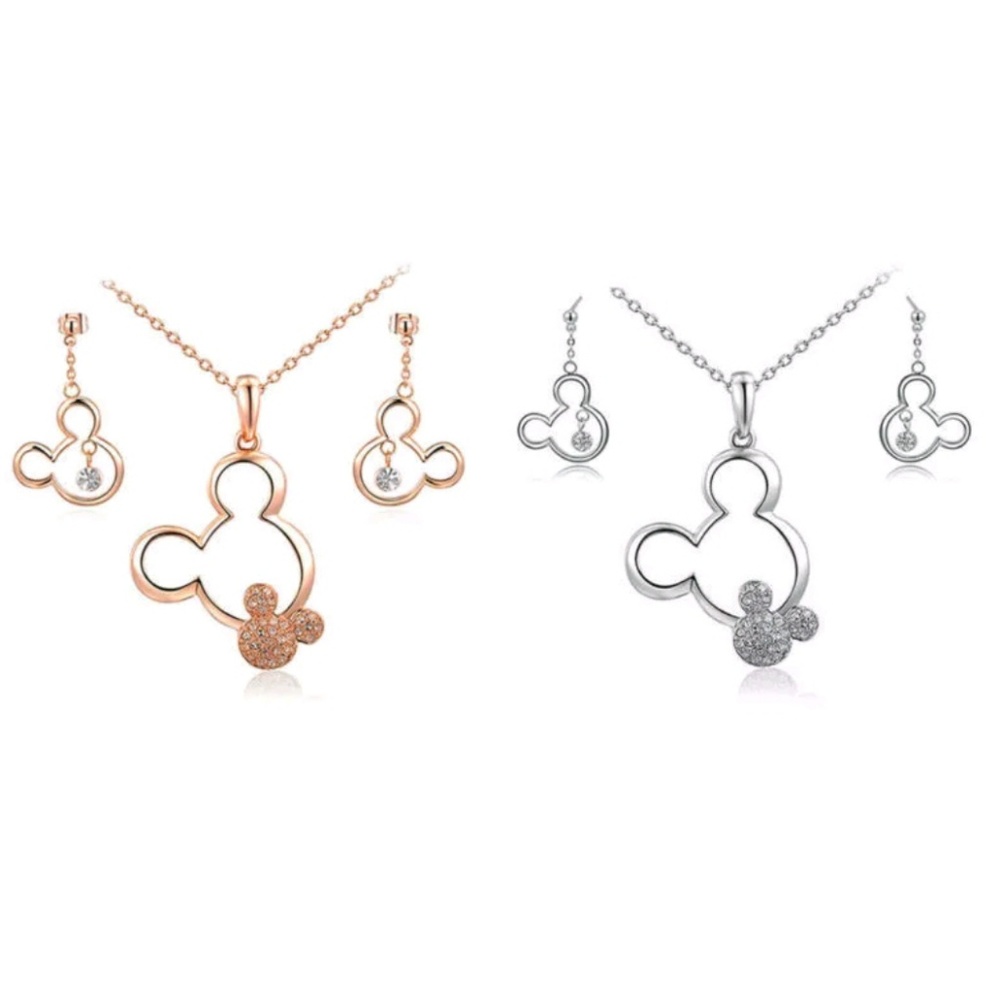 Rose gold or silver Mickey ear set!!